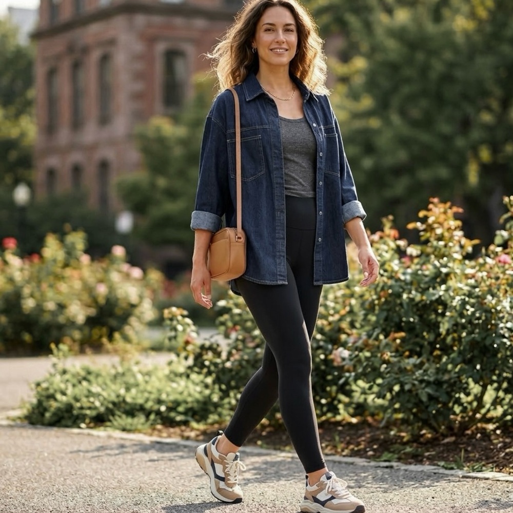 Banjara Oversized Denim Shirt Jean pockets small NWT - Picture 2 of 6